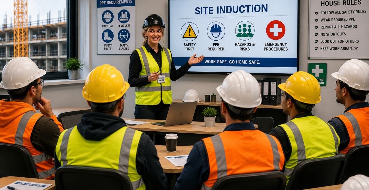Site safety induction - construction workers